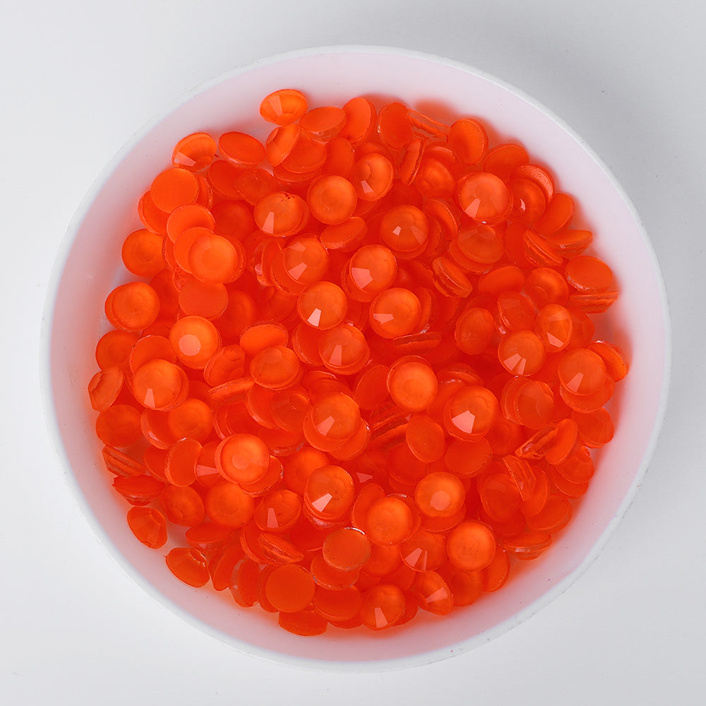 Mocha Neon Lt Orange Glassフラットバックラインストーン サブ画像