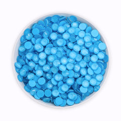 Mocha Neon Aquamarine Glass Flat Back Rhinestones