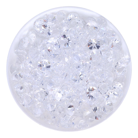 Crystal Unfoiled Glass Flat Back Glue-On Rhinestones 16 Cut Facets WholesaleRhinestone メイン画像