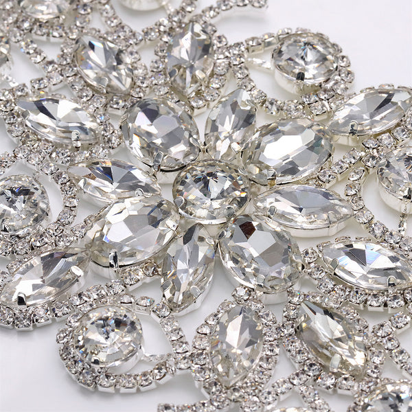 Sew-on Crystal Glass Rhinestone Applique RA427