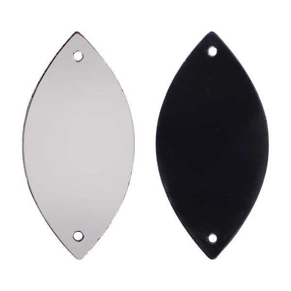 Navette  Shape Multi Colors Acrylic Sew-on Mirror For Dance Costume WholesaleRhinestone