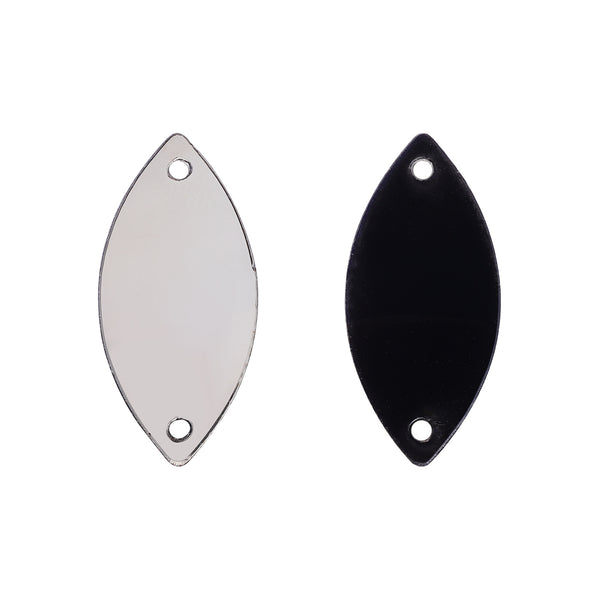 Navette  Shape Multi Colors Acrylic Sew-on Mirror For Dance Costume WholesaleRhinestone