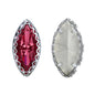 Rose Navette Shape High-Quality Glass Sew-on Nest Hollow Claw Rhinestones WholesaleRhinestone