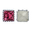 Rose Princess Square Shape High-Quality Glass Sew-on Nest Hollow Claw Rhinestones WholesaleRhinestone