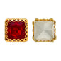 Light Siam Princess Square Shape High-Quality Glass Sew-on Nest Hollow Claw Rhinestones WholesaleRhinestone