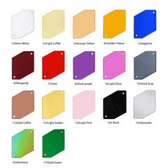 宇宙形状マルチカラーダンスコスチュームのためのアクリル縫製鏡