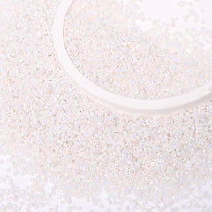Opaque White Rainbow Color Hight Quality Glass Cylinder Seed Beads 1.6 MM Size BS1006