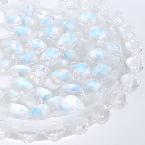 Crystal AM Pillow Shape Glass Pointed Back Fancy Rhinestones