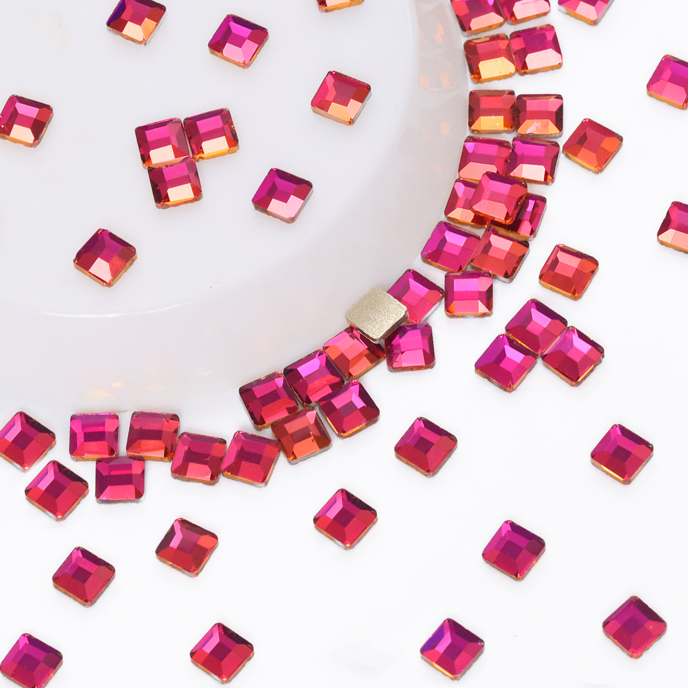 Square Shape Purple Volcano Flat Back Fancy Rhinestones WholesaleRhinestone