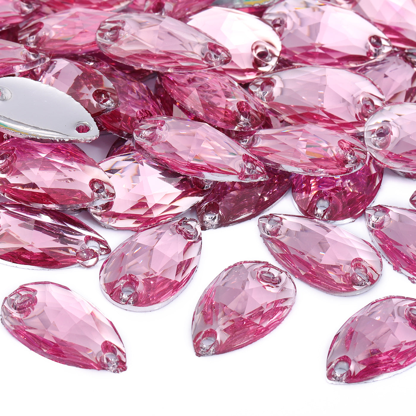 Drop Pink Resin Sew-on Rhinestones For Dance Costume WholesaleRhinestone Hauptbild