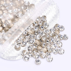 Crystal Gemstone Flower Shape High Quality Glass Pointed Back Fancy Rhinestones