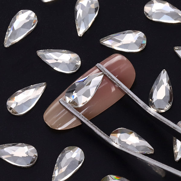 Raindrop Shape Crystal Flat Back Fancy Rhinestones