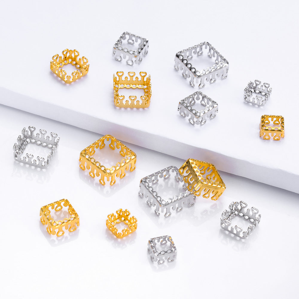 Princess Square Shape High-Quality Sew-on Nest Hollow Claw For Rhinestone Claw settings WholesaleRhinestone