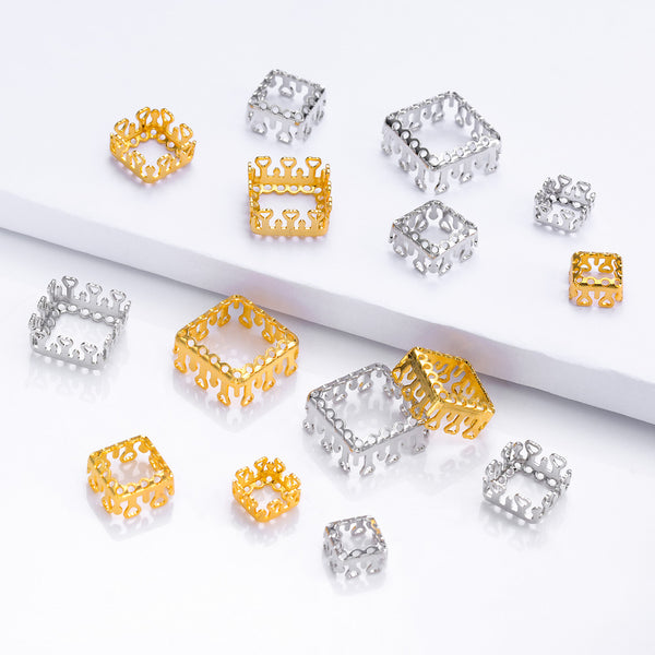 Princess Square Shape High-Quality Sew-on Nest Hollow Claw For Rhinestone Claw settings WholesaleRhinestone