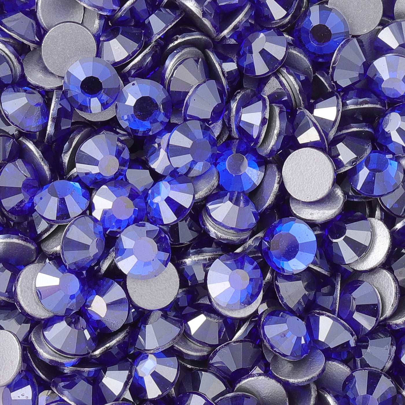 Star Sapphire Glass FlatBack Rhinestones Silver Back Secondary image