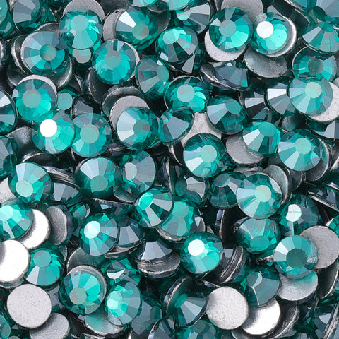 Sternblau Zirkon Glass Flachback Strass Silber Rücken Zweitbild