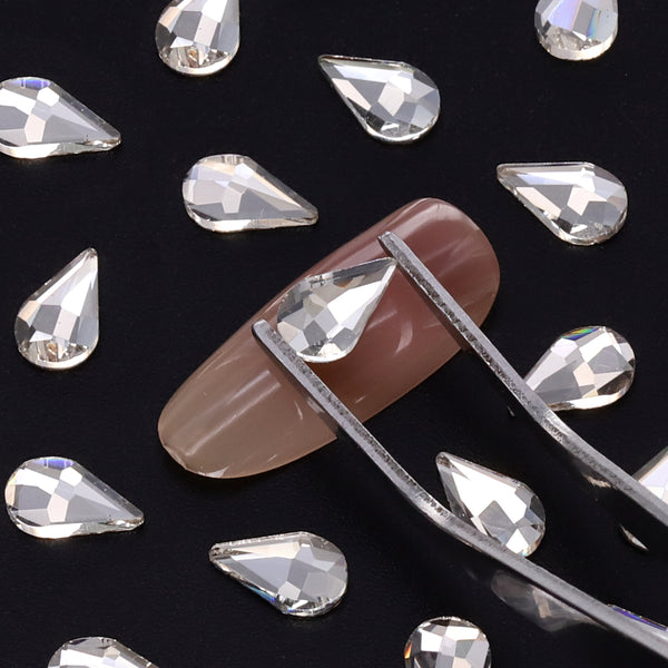 Raindrop Shape Crystal Flat Back Fancy Rhinestones