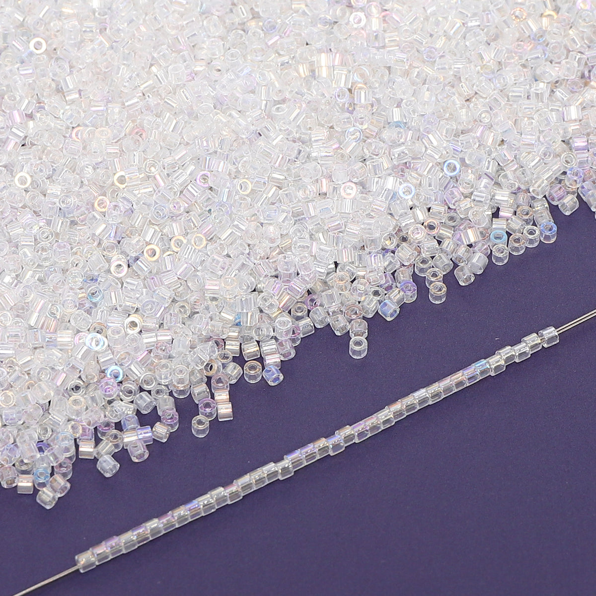 Transparent Rainbow Color Hight Quality Glass Cylinder Seed Beads 1.6 MM Size BS1004 WholesaleRhinestone