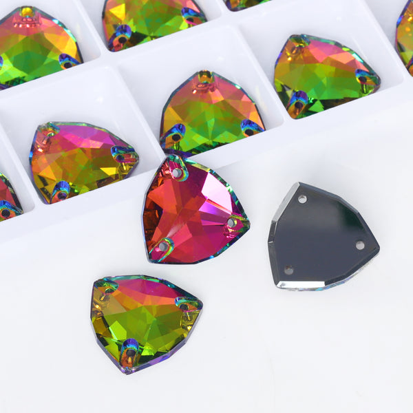 Vitrail Medium Trilliant Shape High Quality Glass Sew-on Rhinestones WholesaleRhinestone