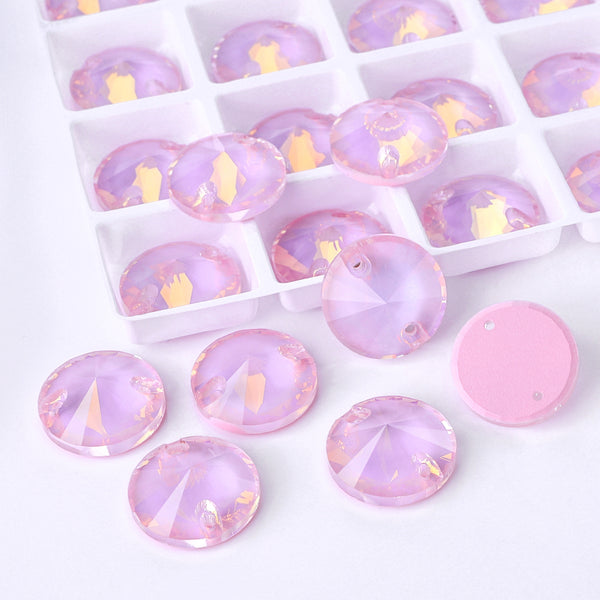 Rosaline AM Rivoli  Shape High Quality Glass Sew-on Rhinestones WholesaleRhinestone