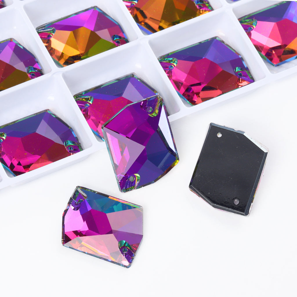 Vitrail Medium Cosmic Shape High Quality Glass Sew-on Rhinestones WholesaleRhinestone