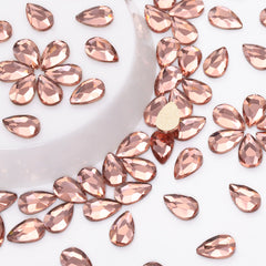 Raindrop Shape Champagne Flat Back Fancy Rhinestones WholesaleRhinestone