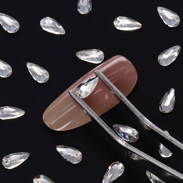 Raindrop Shape Crystal Flat Back Fancy Rhinestones