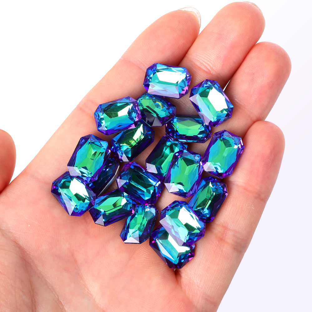 Sphinx Thin Octagon Shape High Quality Glass Pointed Back Fancy Rhinestones Secondary image
