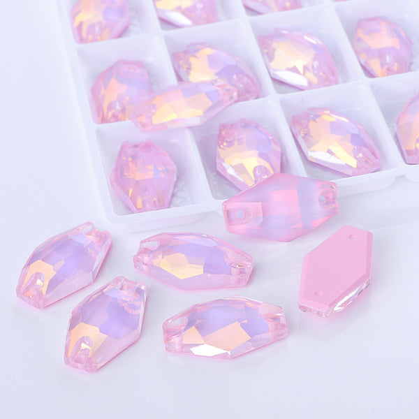 Rosaline AM Hexagon Shape High Quality Glass Sew-on Rhinestones WholesaleRhinestone