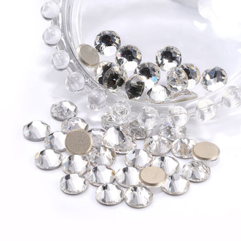 Crystal XIRIUS Round Shape High Quality Glass Beveled Flat Back Rhinestones WholesaleRhinestone