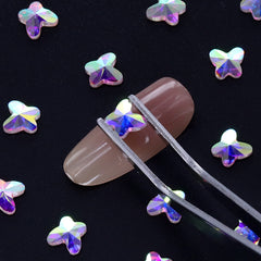 Butterfly Shape Crystal AB Flat Back Fancy Rhinestones WholesaleRhinestone