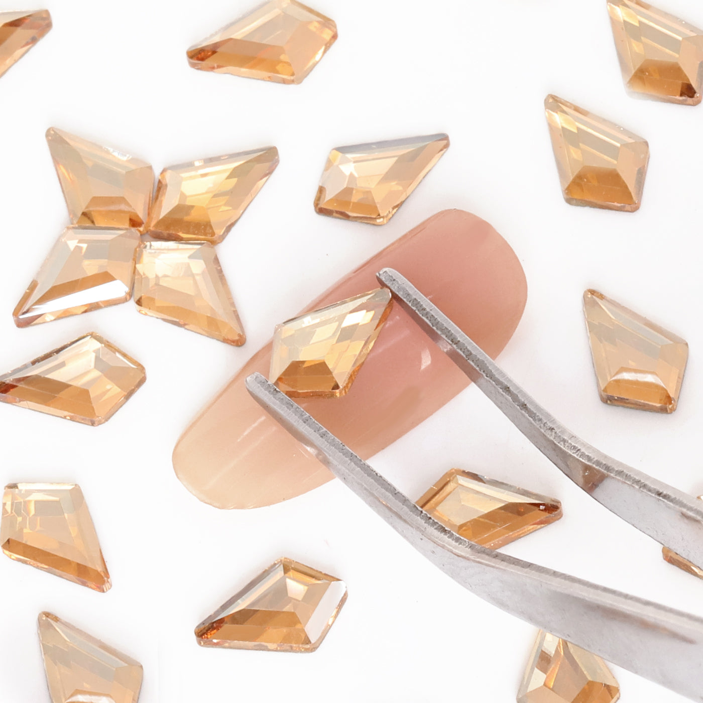 Arrow Shape Golden Shadow Flat Back Fancy Rhinestones WholesaleRhinestone