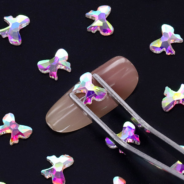Butterfly Shape Crystal AB Flat Back Fancy Rhinestones WholesaleRhinestone
