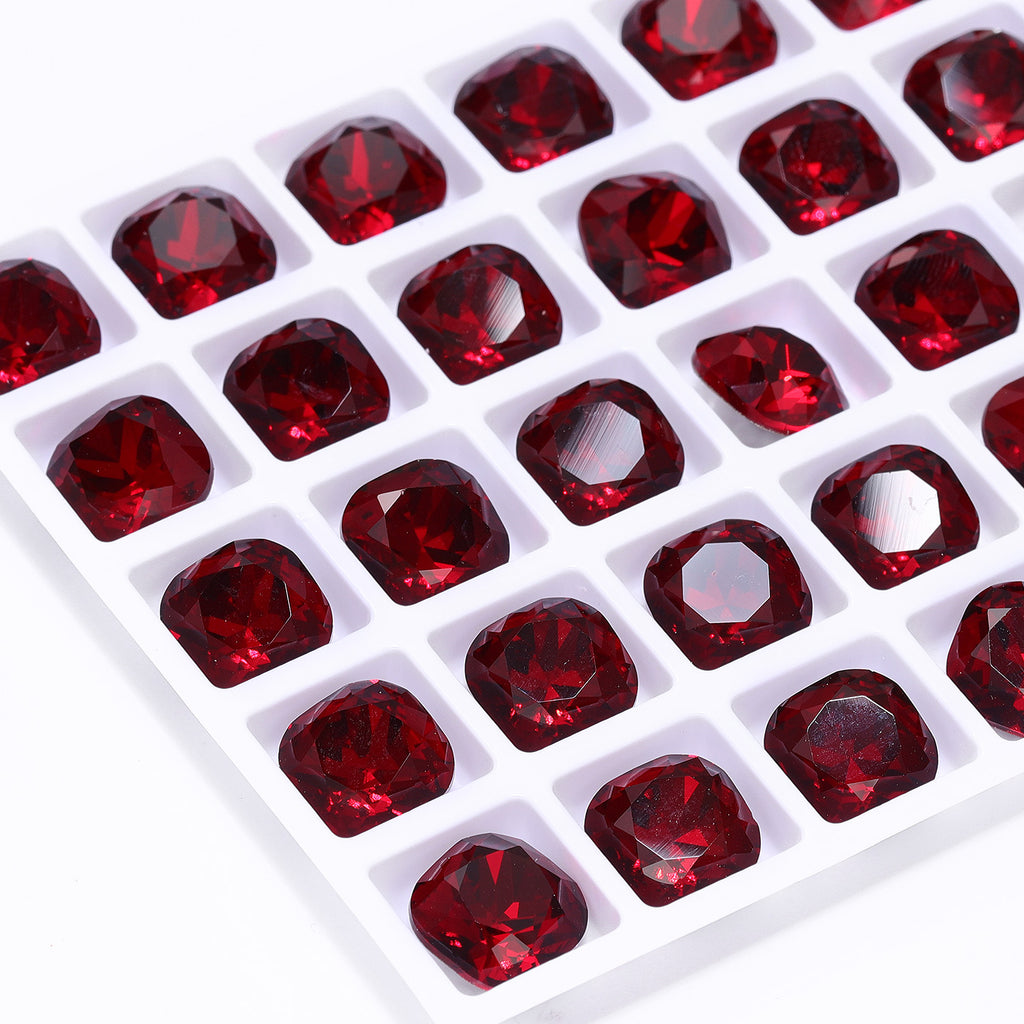 Siam Cushion Square Shape High Quality Glass Pointed Back Fancy Rhinestones WholesaleRhinestone