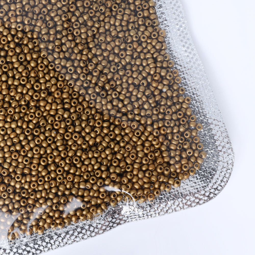 Glass Galvanized Seed Beads 12/0 Size 1.8mm GA-1038 Color WholesaleRhinestone