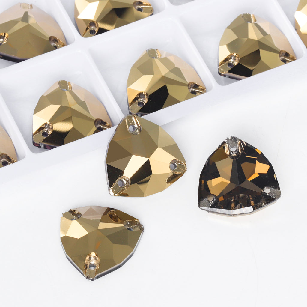 Dorado Trilliant Shape High Quality Glass Sew-on Rhinestones WholesaleRhinestone