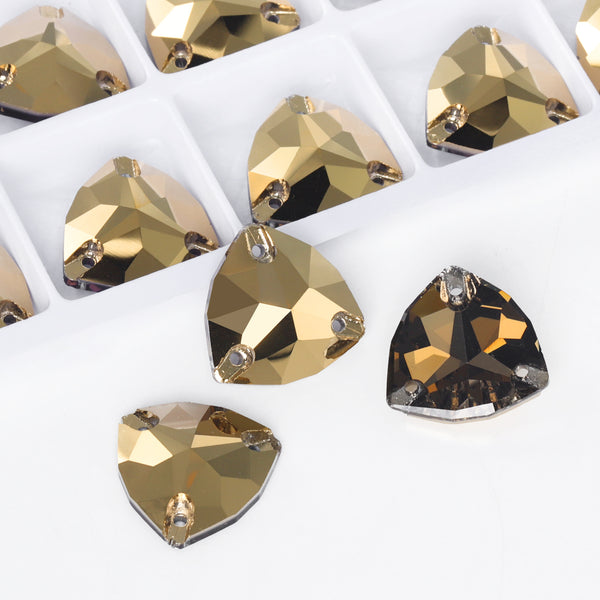 Dorado Trilliant Shape High Quality Glass Sew-on Rhinestones WholesaleRhinestone
