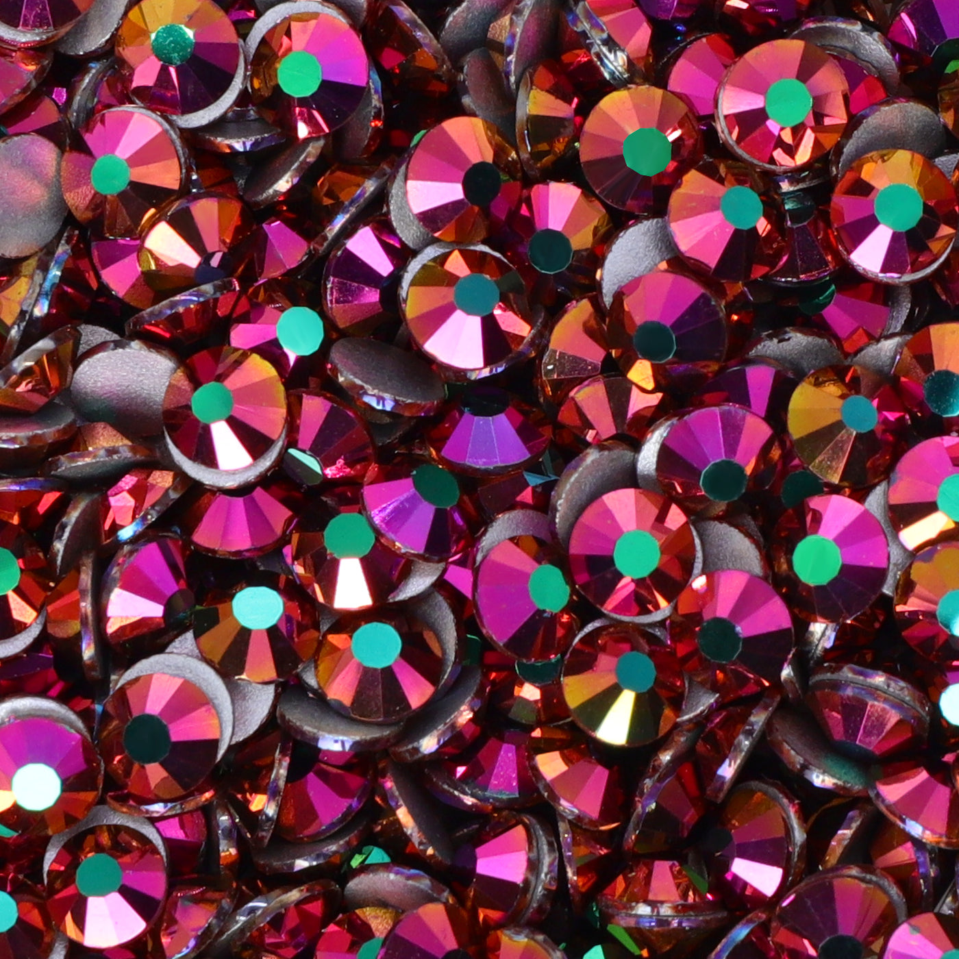 Rainbow Rose Gold Glass FlatBack Rhinestones In Bulk WholesaleRhinestone