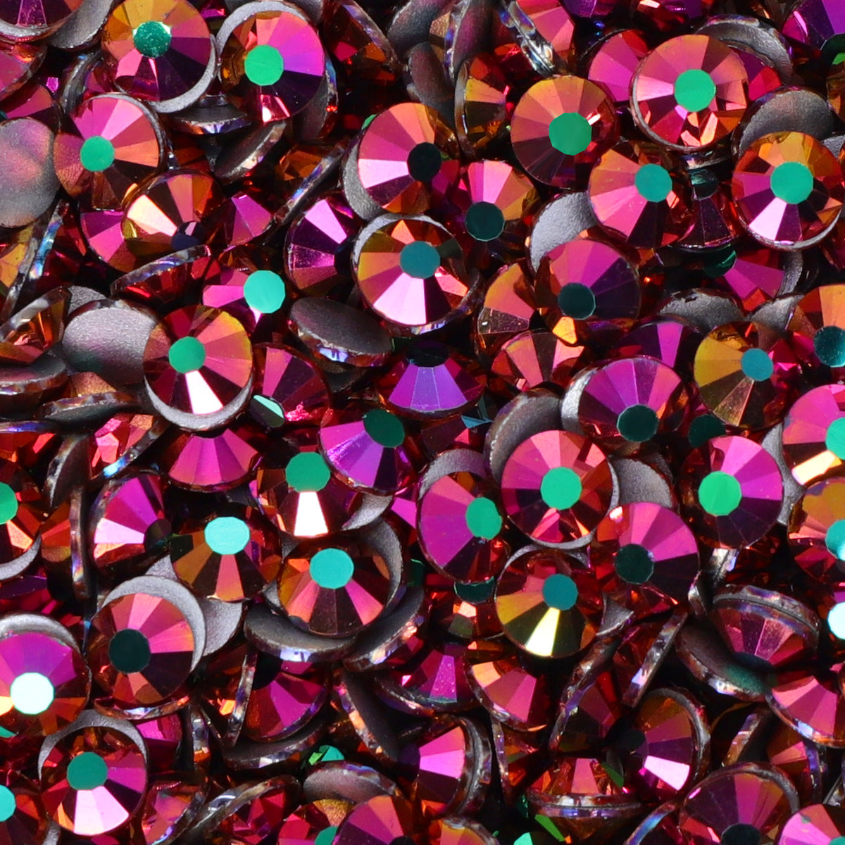 Rainbow Rose Gold Glass FlatBack Rhinestones In Bulk WholesaleRhinestone