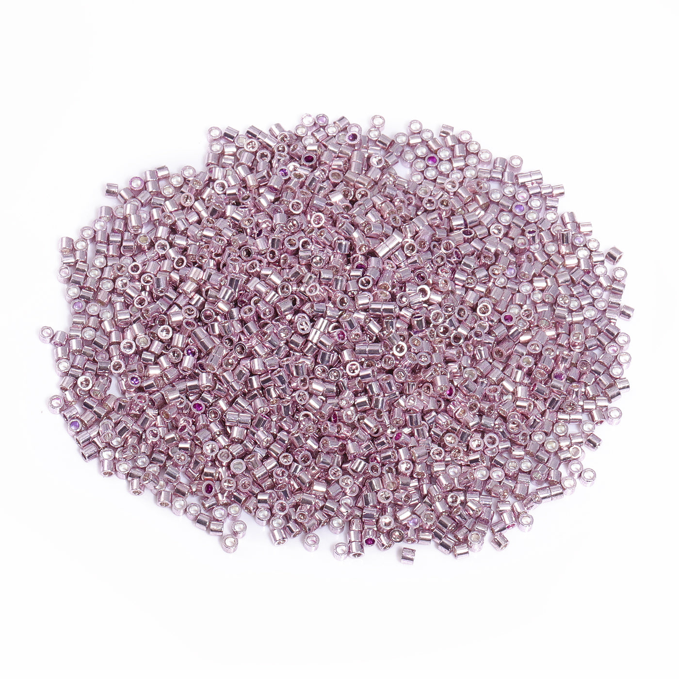 Metallic Light Pink Luster Color Hight Quality Glass Cylinder Seed Beads 1.6 MM Size JS3012
