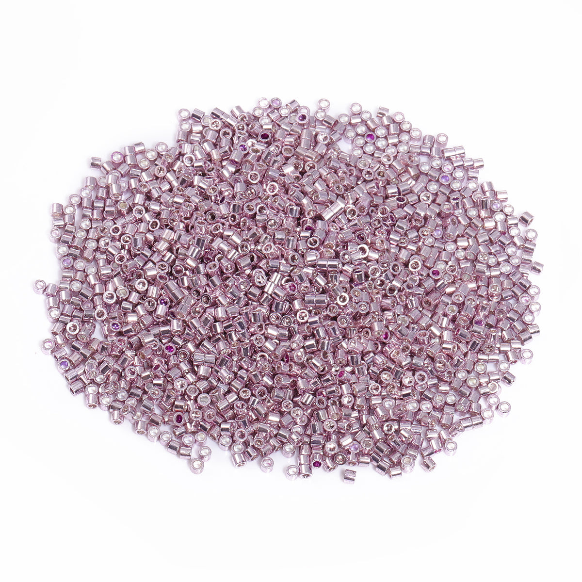 Metallic Light Pink Luster Color Hight Quality Glass Cylinder Seed Beads 1.6 MM Size JS3012 WholesaleRhinestone