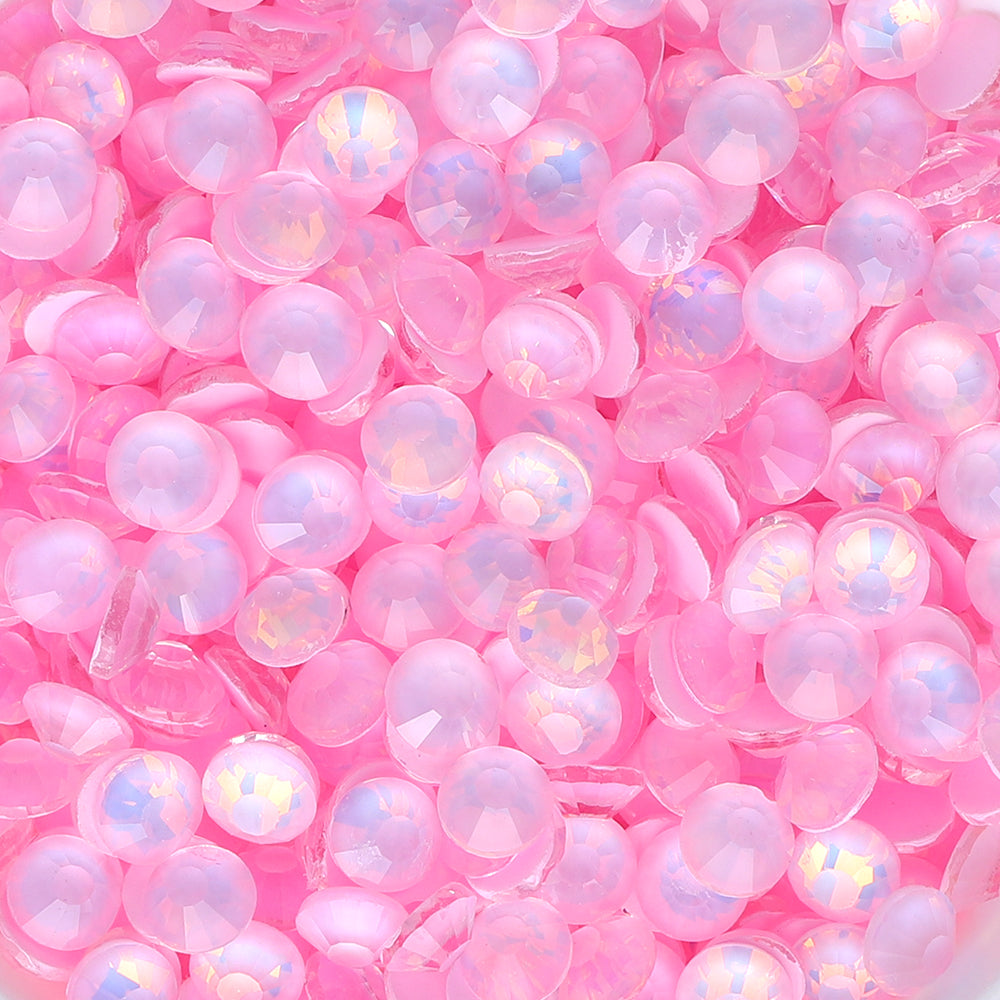 Mocha Opal Lt rosa glass flat tilbake rhinestones Secondary image