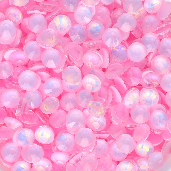 Mocha Opal Lt Pink Glass Flat Back Rhinestones WholesaleRhinestone