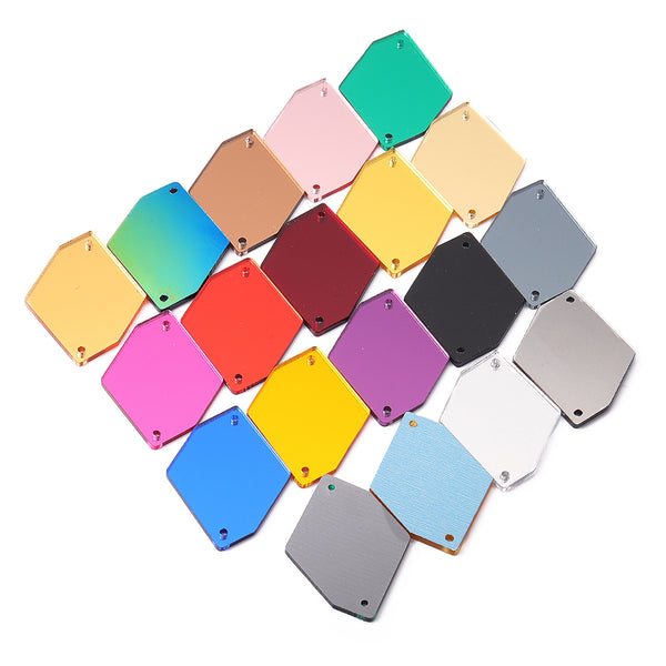 Cosmic Shape Multi Colors Acrylic Sew-on Mirror For Dance Costume WholesaleRhinestone