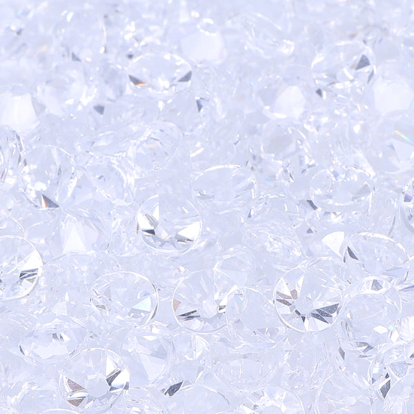 Crystal Unfoiled Glass Flat Back Glue-On Rhinestones 16 Cut Facets WholesaleRhinestone