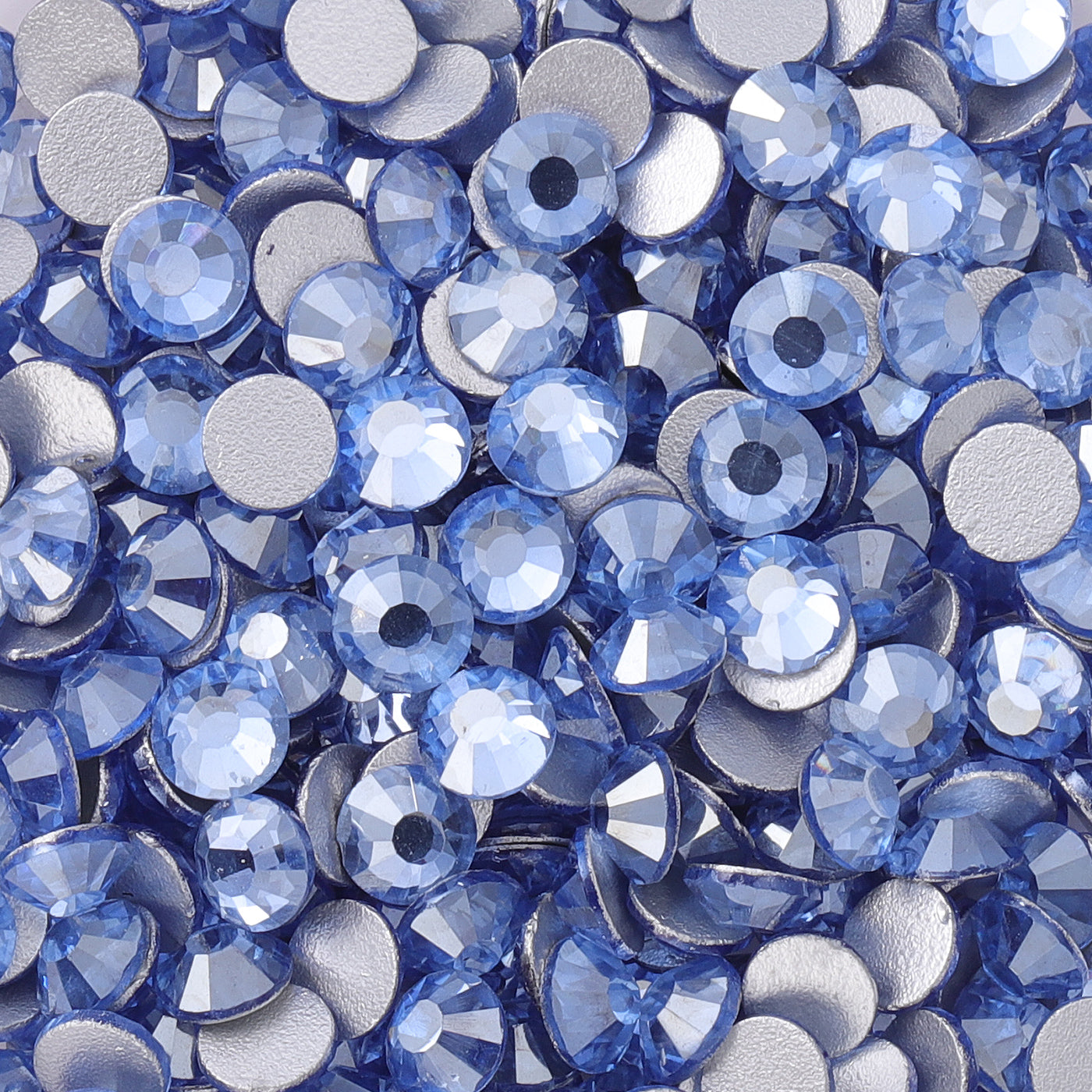 Star Light Blue Glass FlatBack Rhinestones Silver Back WholesaleRhinestone