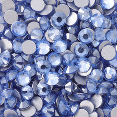 Star Light Blue Glass FlatBack Rhinestones Silver Back WholesaleRhinestone
