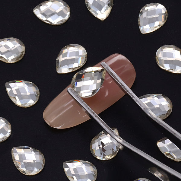 Raindrop Shape Crystal Flat Back Fancy Rhinestones