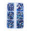 Mixed Sizes 6 Grid Box Dark Green AB Glass FlatBack Rhinestones For Nail Art Silver Back WholesaleRhinestone