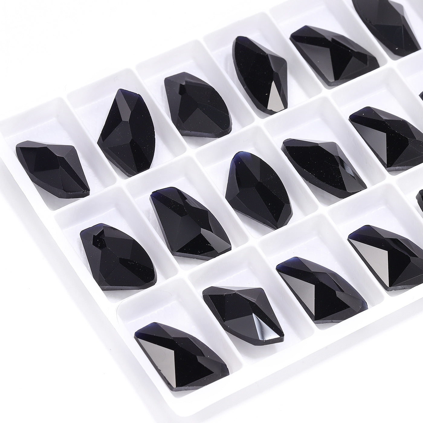 Jet Galactic Shape High Quality Glass Pointed Back Fancy Rhinestones Secondary image